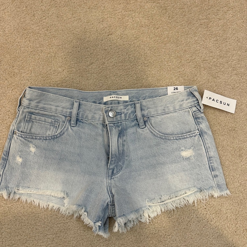 PacSun Alden Light Blue Low Rise Shorts
